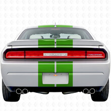 Dual Stripes with Custom Text Full Kit Vinyl Decal Sticker for Dodge Challenger 2008-2014_9