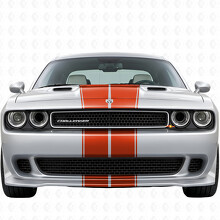 Dual Outline Stripes Full Kit Vinyl Decal Sticker for Dodge Challenger 2008-2014_4