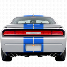 Dual Outline Stripes & Custom Text Full Kit Vinyl Decal Sticker for Dodge Challenger 2008-2014_9