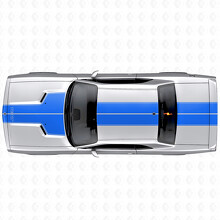 Dual Custom Outline Stripes Hood Roof Trunk Vinyl Decal Sticker for Dodge Challenger 2008-2014_2