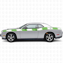 Strobe Graphic Stripes Side Vinyl Decal Sticker for Dodge Challenger_2