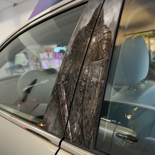 Dark Crusader Door Pillar Vinyl Decal Sticker_1
