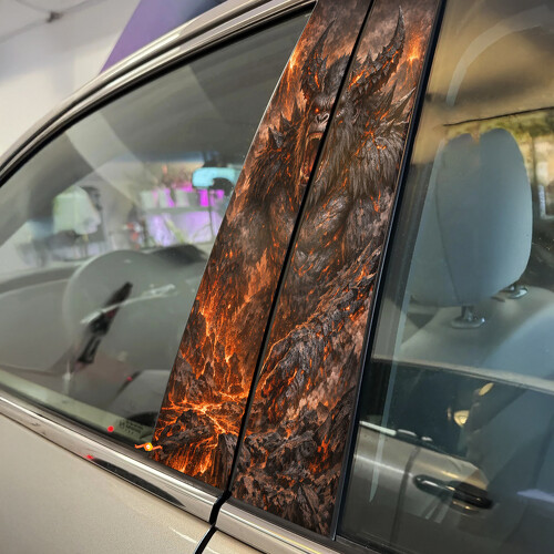 Demon Gorilla Door Pillar Vinyl Decal Sticker