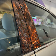 Demon Gorilla Door Pillar Vinyl Decal Sticker_2