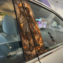 Warrior in Dragon Armor Door Pillar Vinyl Decal Sticker_2