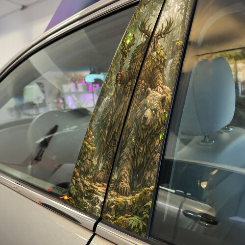 Druid Guardian Door Pillar Vinyl Decal Sticker