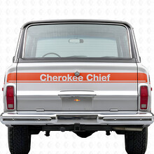 Cherokee Chief Tailgate Vinyl Decal Sticker for Jeep Cherokee 1981-83_4