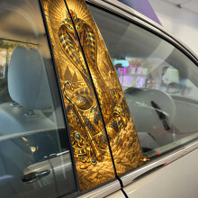 King Cobra Door Pillar Vinyl Decal Sticker_2