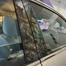 Undead Dragon Door Pillar Vinyl Decal Sticker_2