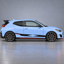 Diamond Kick Side Vinyl Decal Sticker for Hyundai Veloster N_2