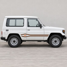 Forked Ribbon Side Vinyl Decal Sticker for Toyota Land Cruiser BJ70 SWB 1984-1990_2