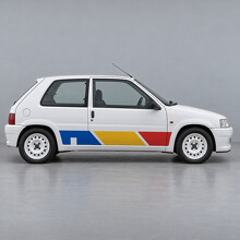 Rallye Three Panels S1 Side Vinyl Decal Sticker for Peugeot 106 1993-1996_2