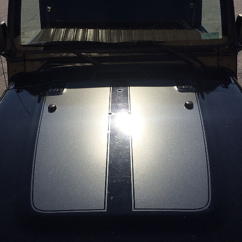 2 Piece Hood Vinyl Sticker Decal for Jeep Wrangler TJ