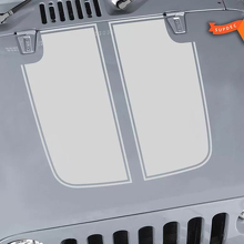 2 Piece Hood Vinyl Sticker Decal for Jeep Wrangler TJ 2