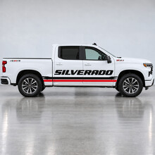 Open Type Brush Rails RST Crew Cab Side Vinyl Decal Sticker for Chevrolet Silverado 2024_2