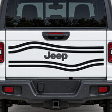 Open Contour Corridor Texas Trail Tailgate Vinyl Decal Sticker for Jeep Gladiator 2023_2
