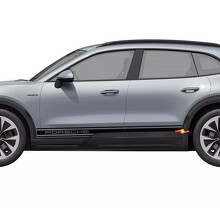 Branded Stripes Rocker Panel Vinyl Decal Sticker for Porsche Cayenne Electric_3