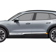 Branded Stripes Rocker Panel Vinyl Decal Sticker for Porsche Cayenne Electric_4
