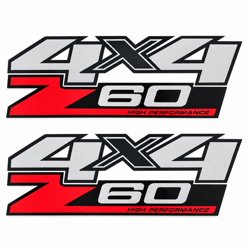 2011 GMC Sierra 1500 4x4 Z60 High Performance Bedside Decals - 13 inch Pair