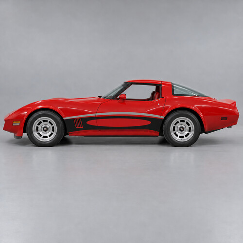 Open Cove Side Vinyl Decal Sticker for Chevrolet Corvette C3 1982