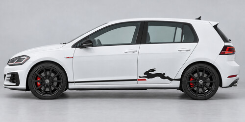 Rabbit Leap Side Vinyl Decal Sticker for Volkswagen Golf GTI 2019_1