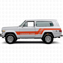 Cherokee Chief Stripes Side Vinyl Decal Sticker for Jeep Cherokee 1981-83_4