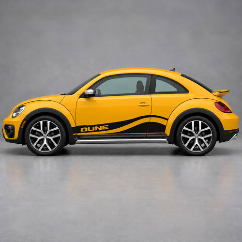 Dune Sand Channel Side Vinyl Decal Sticker for Volkswagen Beetle 2016