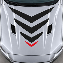 Sonic Chevron Mach 1 Hood Vinyl Decal Sticker for Ford Mustang 2021_2