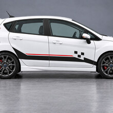 Stage Step Checker ST Side Vinyl Decal Sticker for Ford Fiesta 2019_2