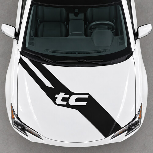 Open Letter Hood Sash Vinyl Decal Sticker for Scion tC 2014-2016 Facelift