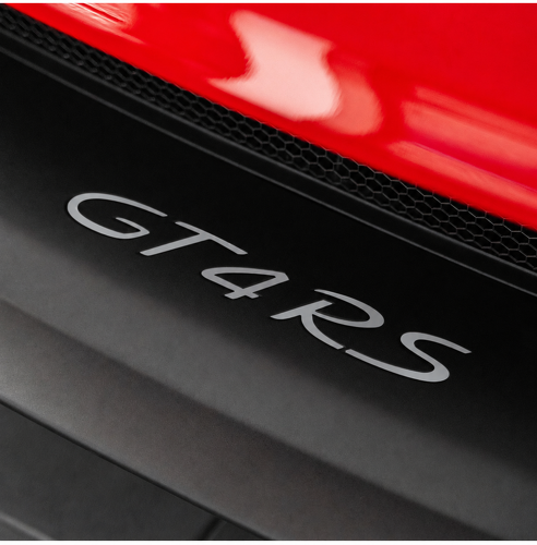 Porsche GT4 RS Front Splitter Lettering Vinyl Decal Sticker