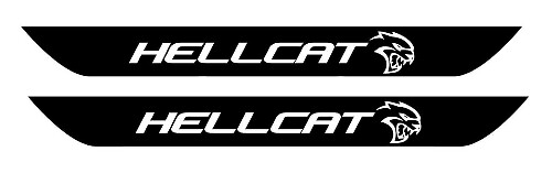 Hellcat Style Door Sill Vinyl Decal Set for Dodge Challenger