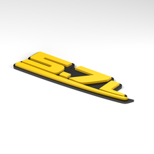 5.7L Displacement 3D Acrylic Badge_2