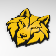 Wolf Ice Fang 3D Acrylic Badge_2