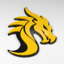 Dragon S-Curve 3D Acrylic Badge_2