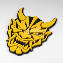 Hannya Street Mask 3D Acrylic Badge_2