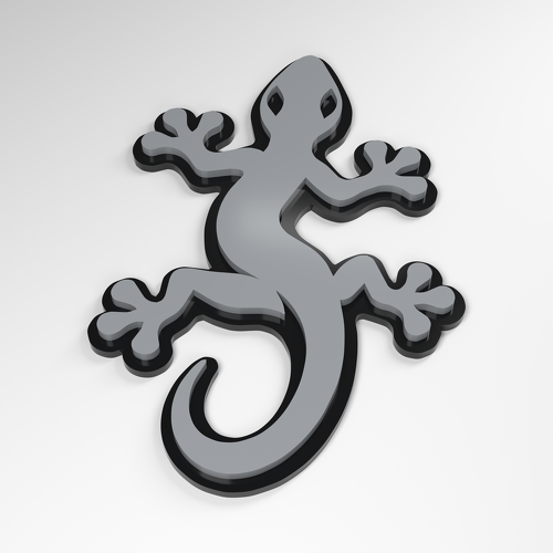 Gecko Grip 3D Acrylic Badge