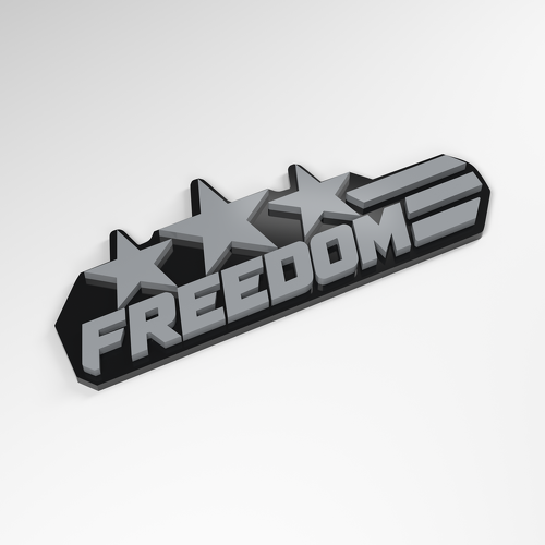 Freedom Heritage 3D Acrylic Badge