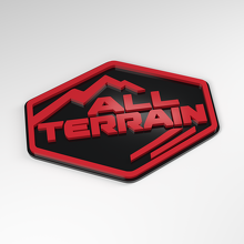 All Terrain Contour 3D Acrylic Badge_3