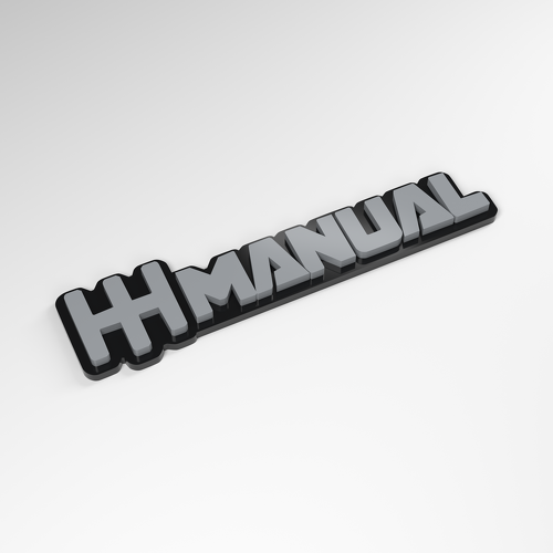 Manual Shift Gate 3D Acrylic Car Badge