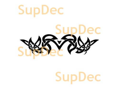 Intertwined Tribal Emblem Vinyl Decal For Cars