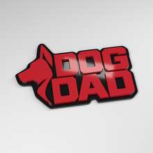 Dog Dad 3D Acrylic Car Badge_3
