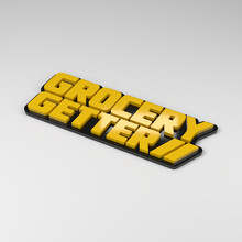 Grocery Getter 3D Acrylic Car Badge_2
