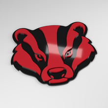 Badger 3D Acrylic Car Badge_3