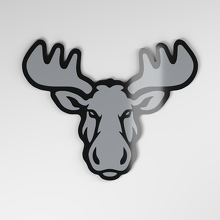 Moose 3D Acrylic Car Badge_4