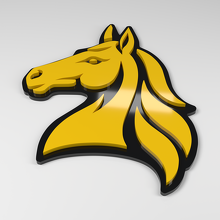 Horse 3D Acrylic Car Badge_2