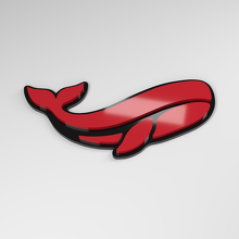 Whale 3D Acrylic Car Badge_3