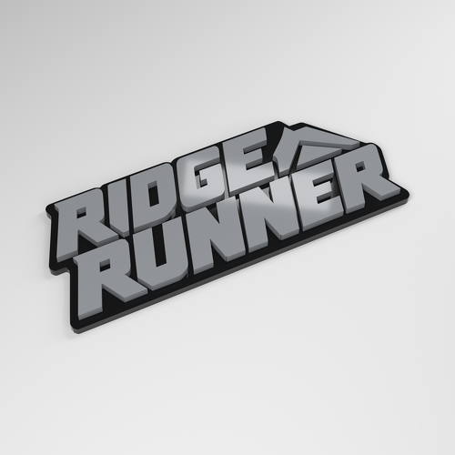 Ridge Runner 3D Acrylic Car Badge