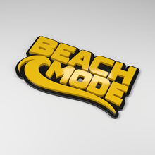 Beach Mode 3D Acrylic Car Badge_2
