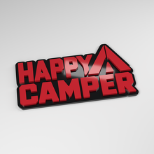 Happy Camper 3D Acrylic Car Badge_3
